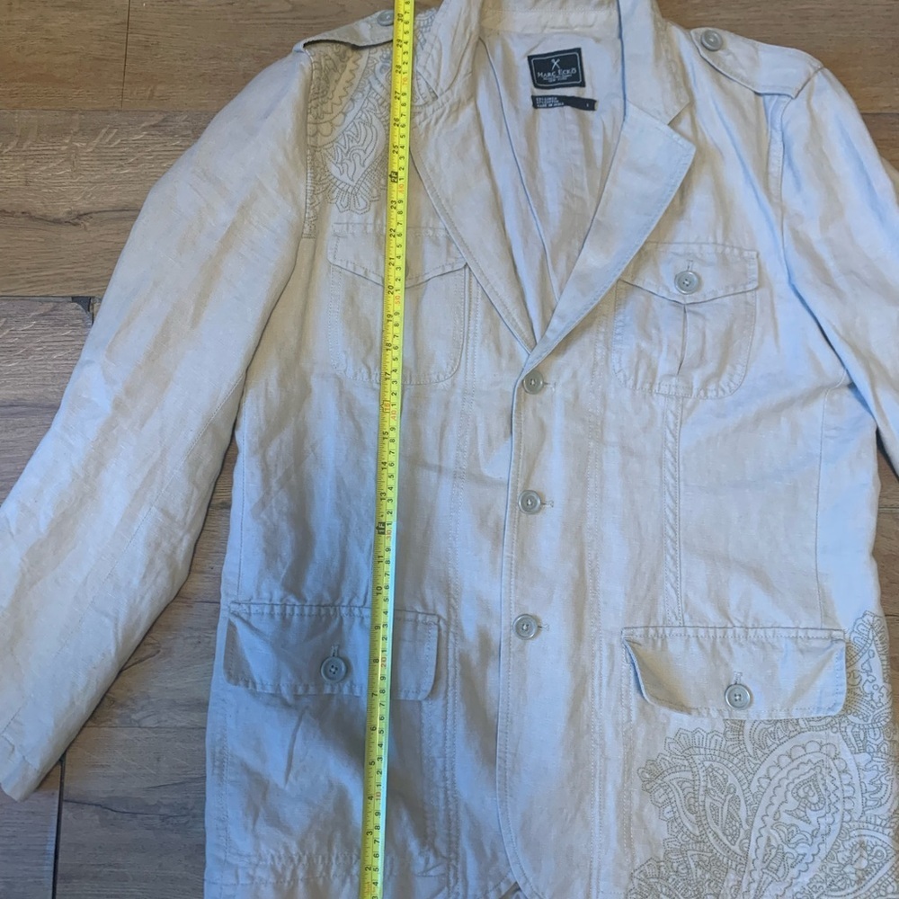 Marc Ecko Men's Tan Jacket with Embroidered Details - Picture 2 of 12